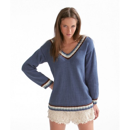Modèle pull CB16-11 - Patron tricot gratuit