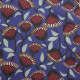 COUPON 150X100 COTON NYER OUTREMER / ROUGE