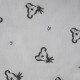 COUPON 150X100 COTON LUAN GRIS / CHARBON